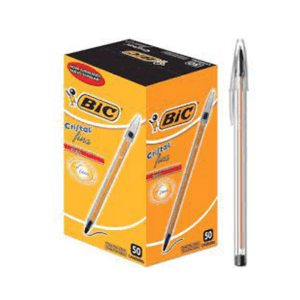 Esferográfica Bic Fina 0,8 Preta cx com 50 unidades