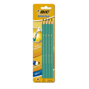 Lápis Preto HB n° 2 Sextavado Evolution Verde - BIC